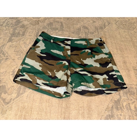 J.CREW Pants - J.Crew Camo Shorts Green Women's Sz. 10
